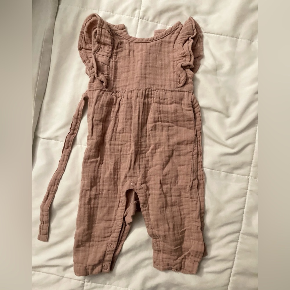 City mouse romper with tie back